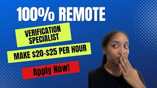 How You Can Earn $25/hr in PJs: Remote Verification Specialist Secret Uncovered!