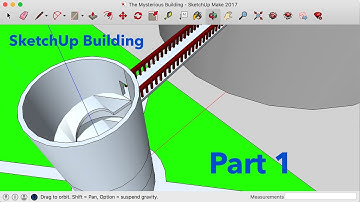 Modeling a Building in SketchUp-  Part 1 (Maybe for a future game in Unity)