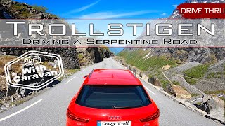 Trollstigen, Norway: Serpentine Drive Thru - Norwegian Scenic Routes, 4k
