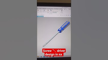 screw 🪛 driver design in nx #cnc #vmc#hmc