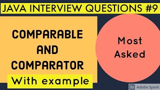 Famous Comparable and Comparator with example / Java Interview Questions Wealth