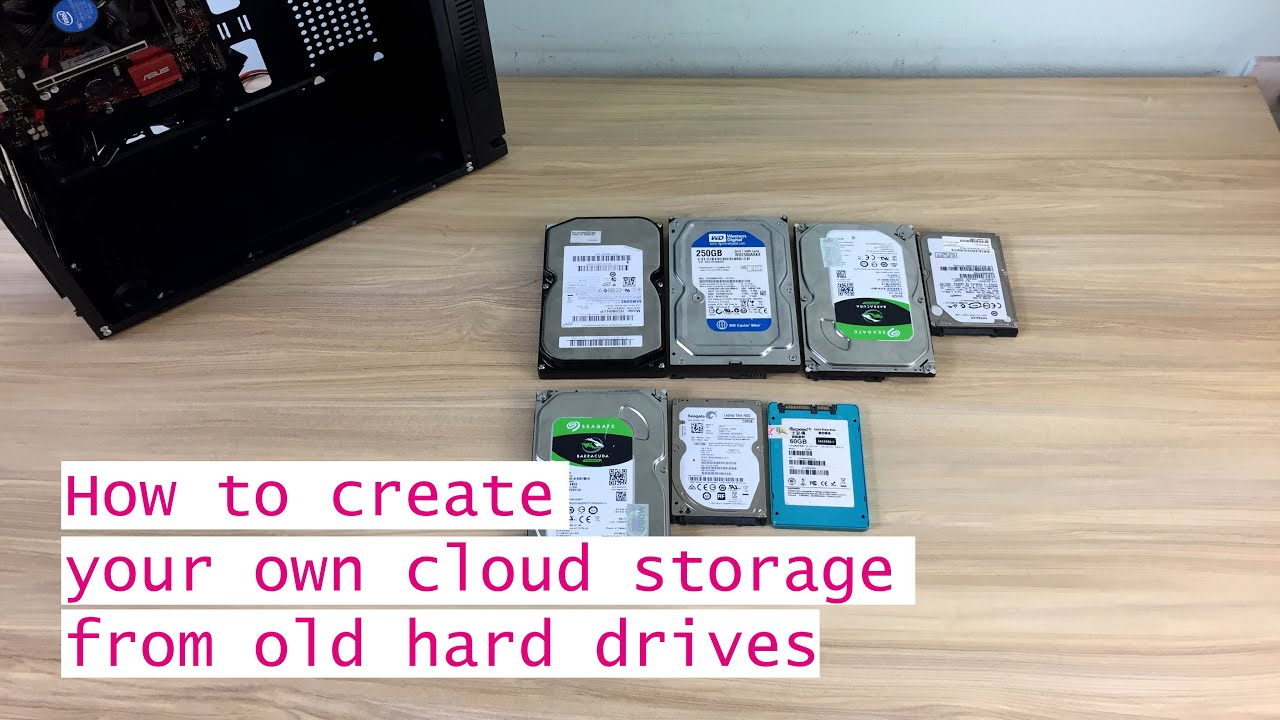 How to create own cloud storage from old hard drives - YouTube