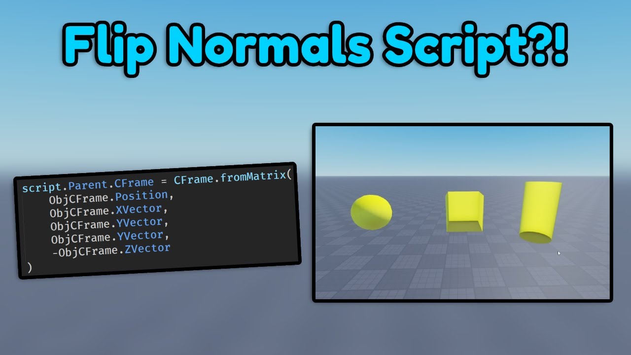 THE Script To Use If You’re Lazy | Roblox Studio - YouTube