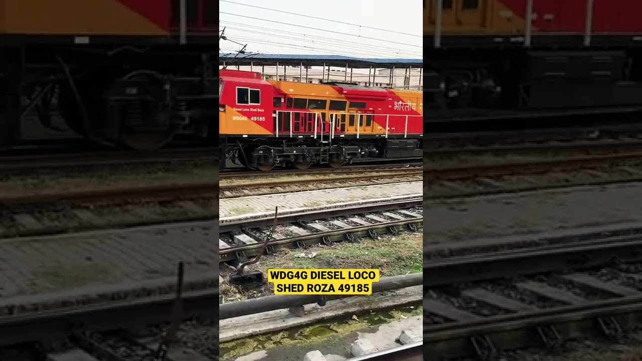 WDG4G Diesel loco shed Roza Jn going to prepare for shunting 
