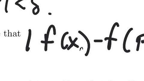 continuity via sequences proof