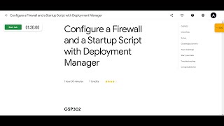 Configure a Firewall and a Startup Script with Deployment Manager