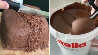 NUTELLA,OREO,KITKAT &amp; More Chocolate Cake Tutorials | How To Make Cake Recipe | Cake Hacks