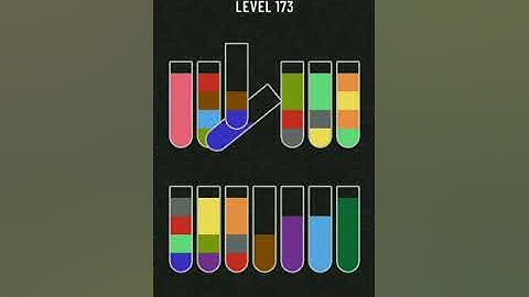 Water Sort Puzzle Level 173 - Real Time Step by Step Solution #watersortpuzzlelevel173