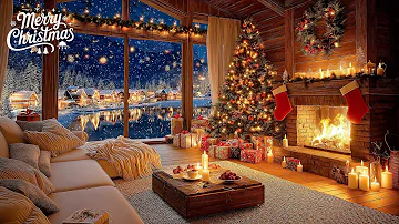 Soothing Christmas Ambience 🌲Instrumental Christmas Music With Fireplace🔥 Relaxing Christmas Music