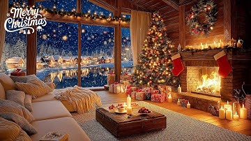 Soothing Christmas Ambience 🌲Instrumental Christmas Music With Fireplace🔥 Relaxing Christmas Music