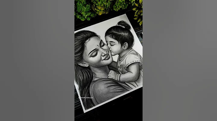 Maa 🥹❤️‍🩹Mothers & Daughter Drawing, Mother's Day Drawing 😘#shorts #motherdaughter #drawing #sketch