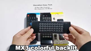 3 versions MX3 mini keyboard .