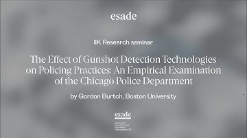 IIK Research seminar | The Effect of Gunshot Detection Technologies on Policing Practices