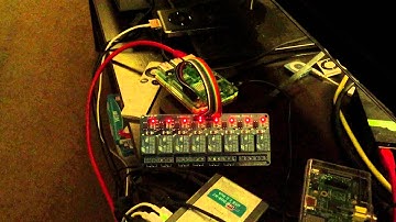 Raspberry Pi 8-way power relay test