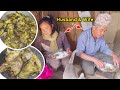 Husband & Second wife eating Chicken Recipe rice in Village kitchen || Chicken rice in village style