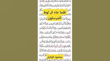 فلما جاء آل لوط المرسلون#قرآن #quran #تلاوة_خاشعة #راحة_نفسية #الوكيل #المنشاوي #تيك_توك #ترند #fypシ