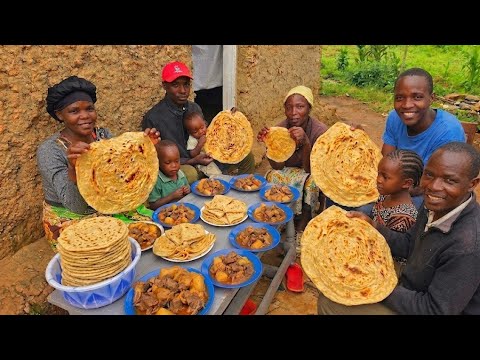 From The Firewood To The Plate: Ultimate Village Feast. Soft & Fluffy Layered Chapatis For My Family