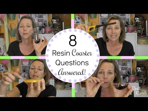 8 Resin Coaster Questions Answered | Another Coaster Friday | Q & A | Craft Klatch