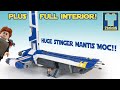 LEGO Stinger Mantis MOC build + Full interior and Folding wings!