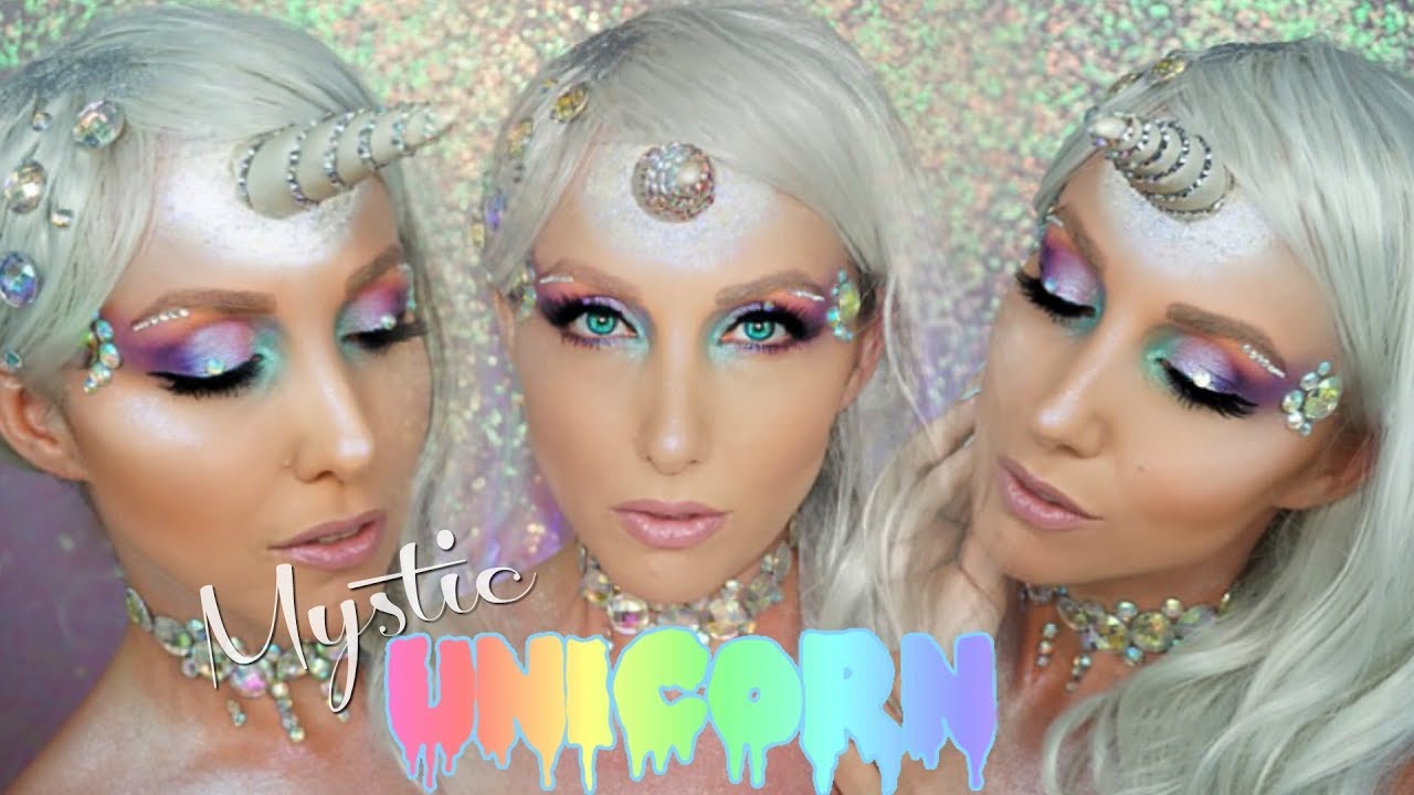 Mystic Unicorn Halloween Makeup Tutorial JessicaFitBeauty YouTube