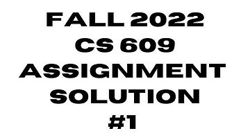 Fall 2022 | CS 609 | System Programming | Assignment Solution #1 | #cs609shortlectures #cs609vu