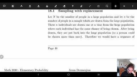 18 Random Sampling - Part 1 | Sampling with replacement