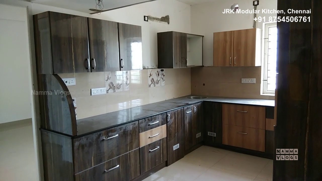 3 Bhk Apartment Modular Kitchen Design In Chennai Jrk Modular