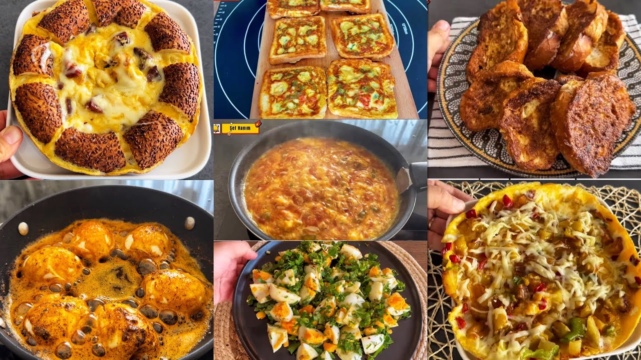 7 ÇEŞİT BASİT YUMURTA TARİFİ????????/Pratik ve Lezzetli Yumurtalı Tarifler/Kahvaltılık Tarifler