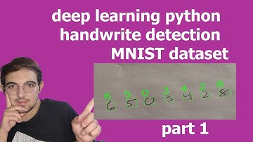 python deep learning handwriting detection MNIST dataset part 1
