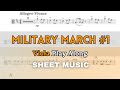 Schubert - Military March No.1, Op.51 | Viola Play Along (Sheet Music/Score)