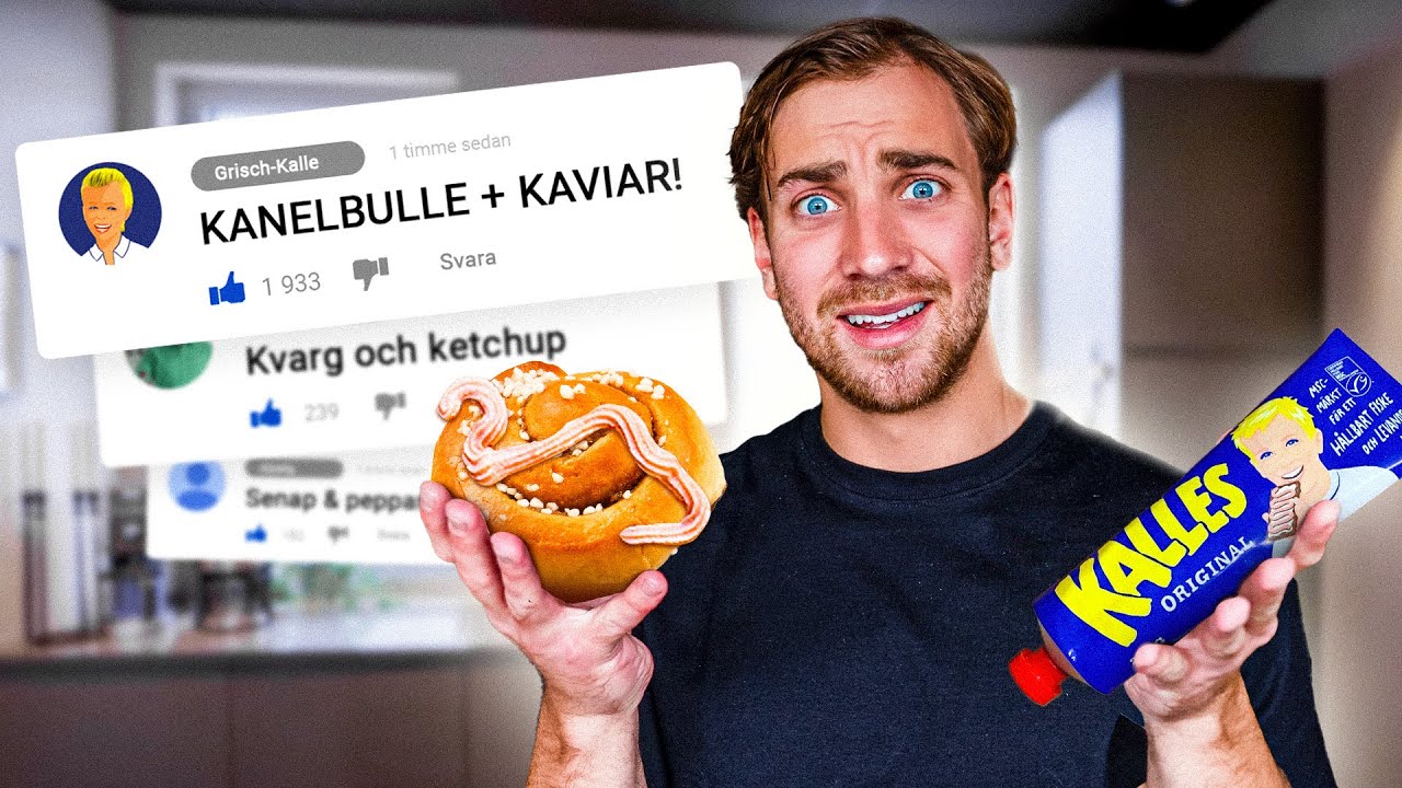 Testar följares KONSTIGA matkombinationer