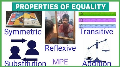 Properties of Equality with examples and test in 5 mins