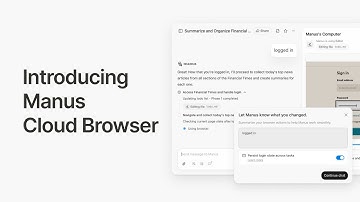🚀 Introducing Manus Cloud Browser