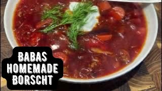 It's babas Borscht! a Ukrainian beet soup slow cooked to perfection! lets get it by dark side of the grill 286 views 1 year ago 12 minutes, 56 seconds