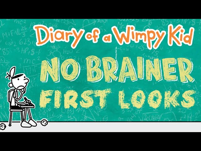 SIGNED Jeff Kinney Book Diary Of A Wimpy Kid : No Brainer First