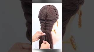Different Stylish Hairstyle For Long Hair #ponytail #hairstyle #new #trending #viral