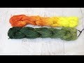 Dyepot PS #16 - Dip Dyeing a Chain of Mini Skeins for a Fun Variegated Gradient