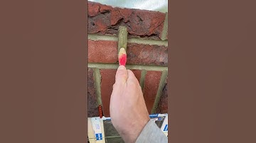 How to joint bricks #bricklayer #bricklaying #jointing #satisfying #mortar #construction #shorts