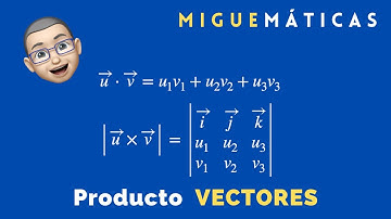 Producto ESCALAR y Producto VECTORIAL de dos vectores ¿cuál es cual? ¿Para qué se emplean?