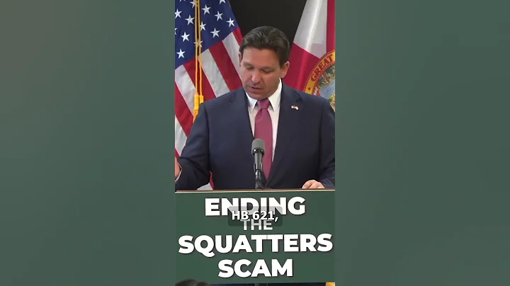 Governor Ron DeSantis Signs Florida Bill Cracking Down Squatters