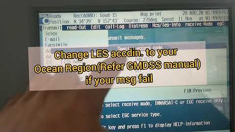 Inmarsat-C Email Test / How to send email from Inmarsat-C