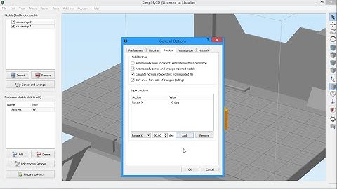 Model Import Actions | Simplify3D