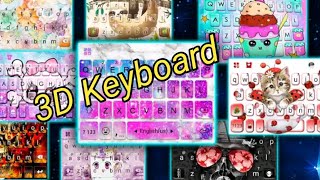 Galaxy 3d Hologram Keyboard Theme With New Cool Fonts And Fun Emojis screenshot 2