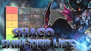 TIER LIST DAS SKINS DO SHACO (SAUDADES SHACORINGA)