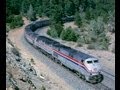 Amtrak #5, California Zephyr,  as we follow it to and from Donner Pass. August, 1999