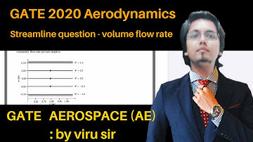 GATE Aerospace 2020 solution | Aerodynamics | streamline and volume flow rate question | by Viru sir