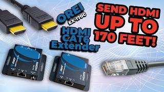 Send HDMI up to 170 Feet! Orei EX 170C HDMI CAT6 Extender