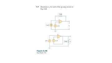Problem 5.9 Fundamental of Electric Circuits (Sadiku) 5th Ed - Ideal Op-amp