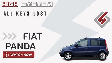 FIAT PANDA All Keys Lost