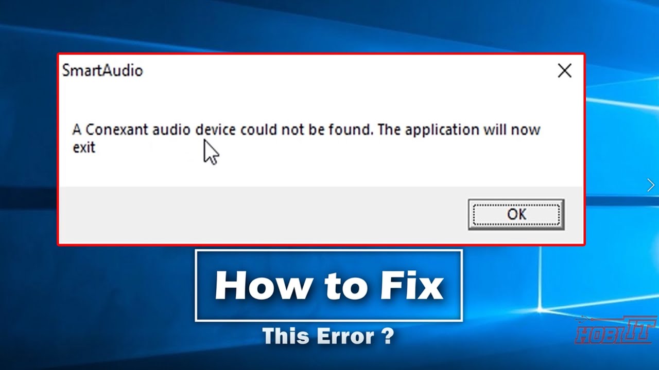 a conexant audio device could not be found uninstall a conexant audio device could not be found uninstall